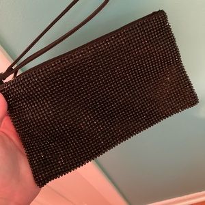 Black fancy wristlet